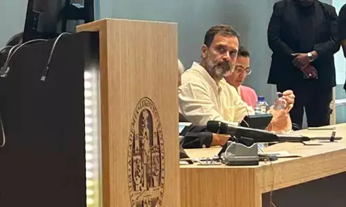 Rahul Gandhi arrives in Netherlands