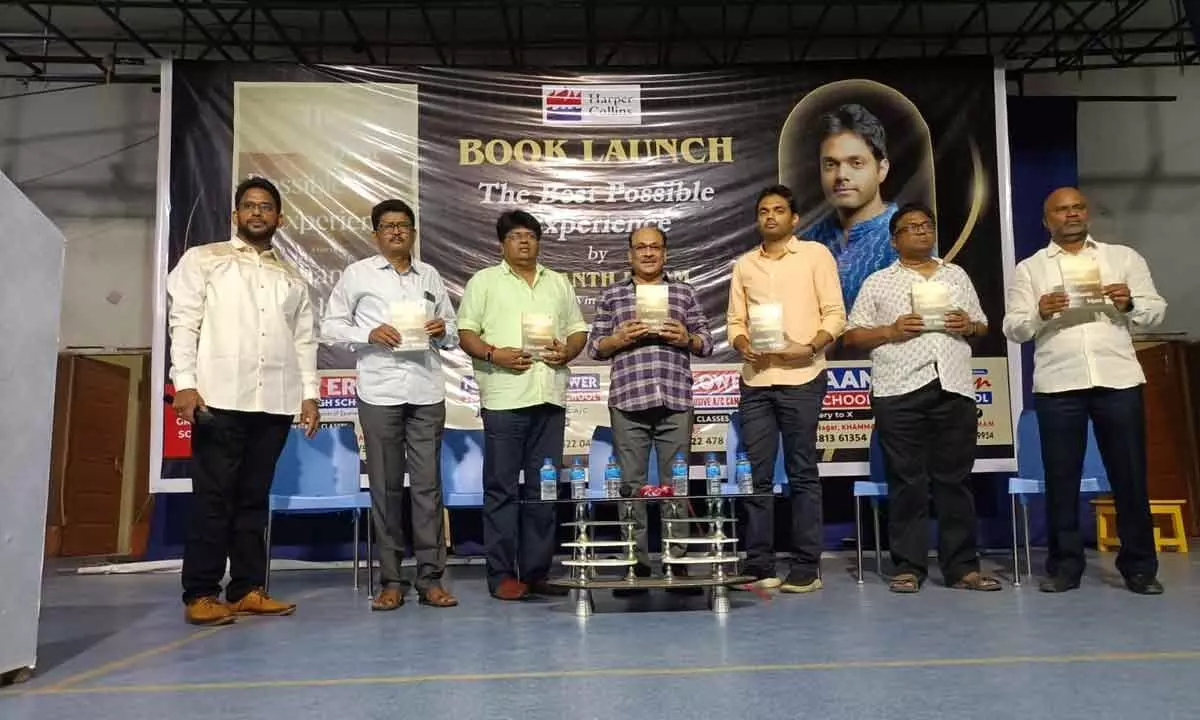 Khammam: Book by New Era student unveiled