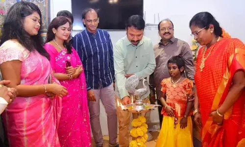 Music composer, filmmaker and actor RP Patnaik inaugurating the music academy in Visakhapatnam on Sunday
