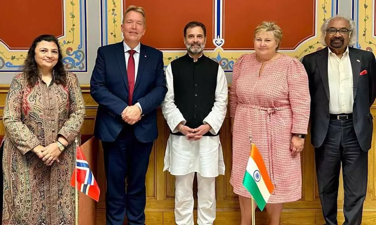 Rahuls meeting with ex-Norwegian PM extremely significant for India’s development story.: Congress