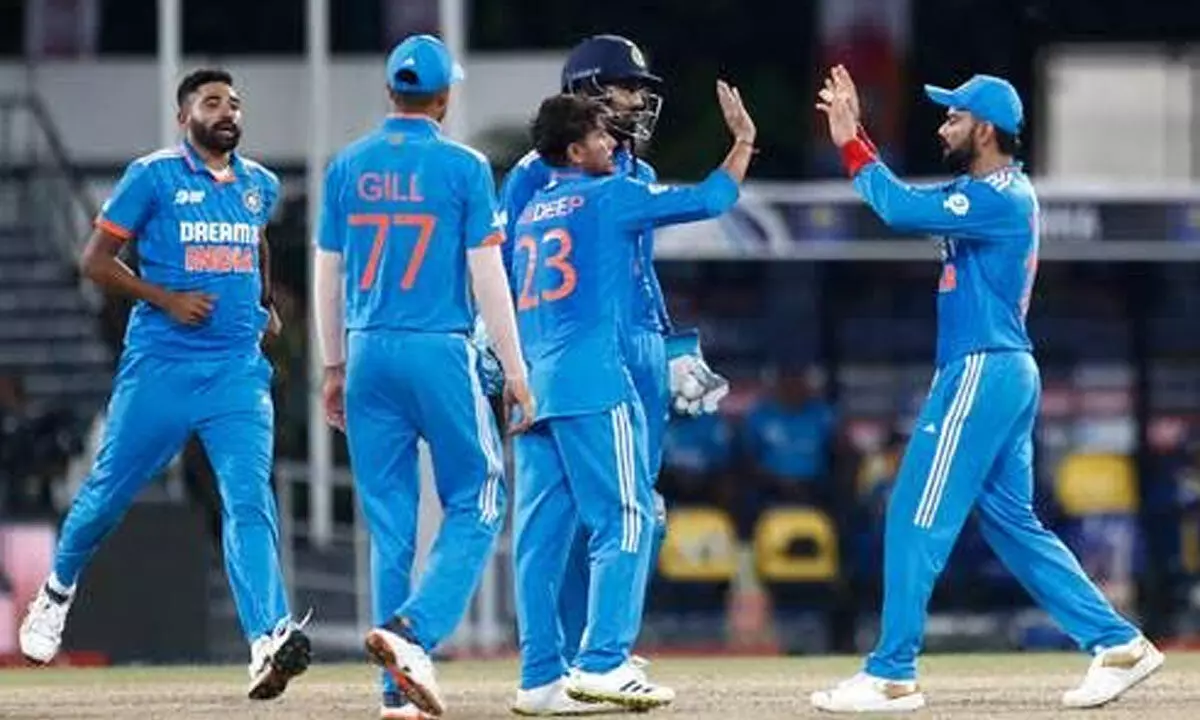 Asia Cup: Bowlers help India defend small total, end Lankas 13-ODI win streak; seal spot in final