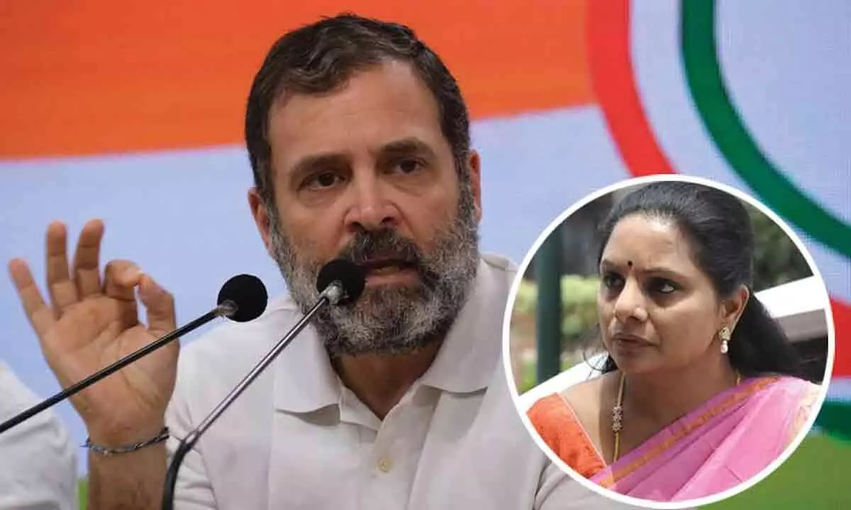 MLC K Kavitha labels Rahul Gandhi an outdated leader, BRS is national alternative to Congress