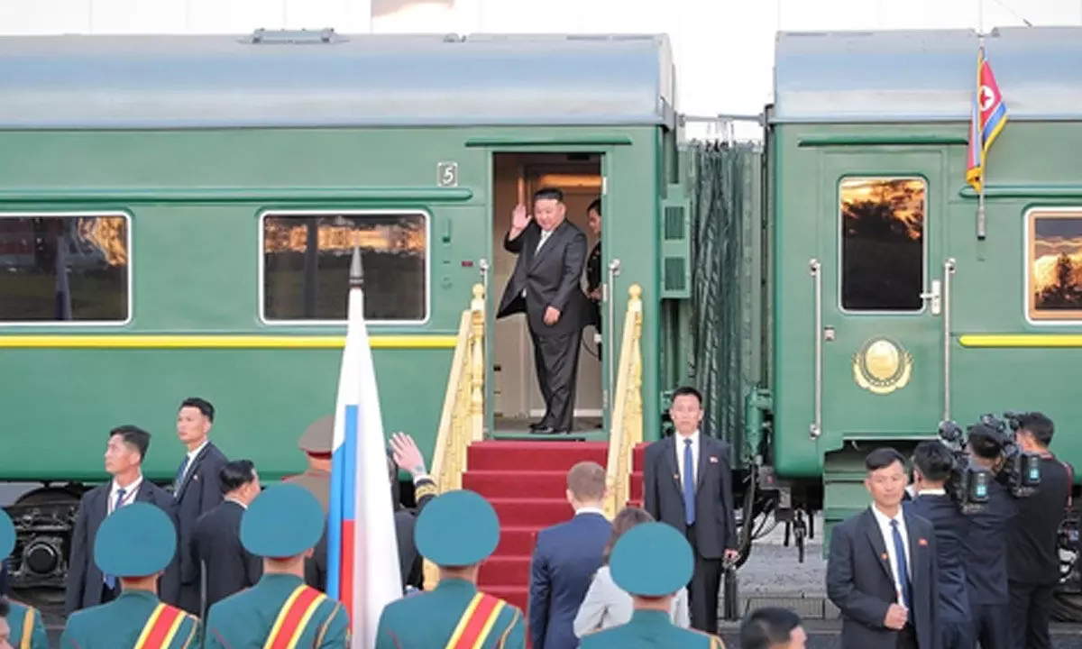 Kims train apparently en route to Russias Khabarovsk after summit with Putin