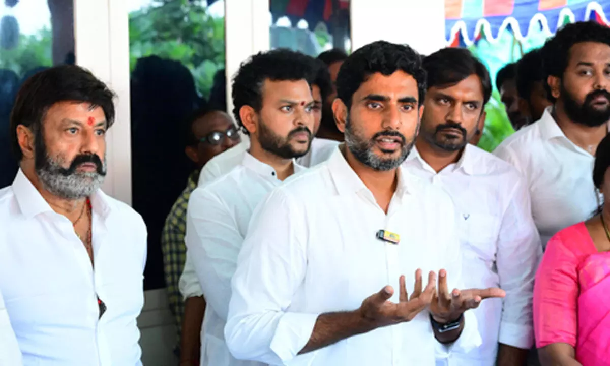 Chandrababu Naidu had even not signed Skill Development Corporation file: Lokesh