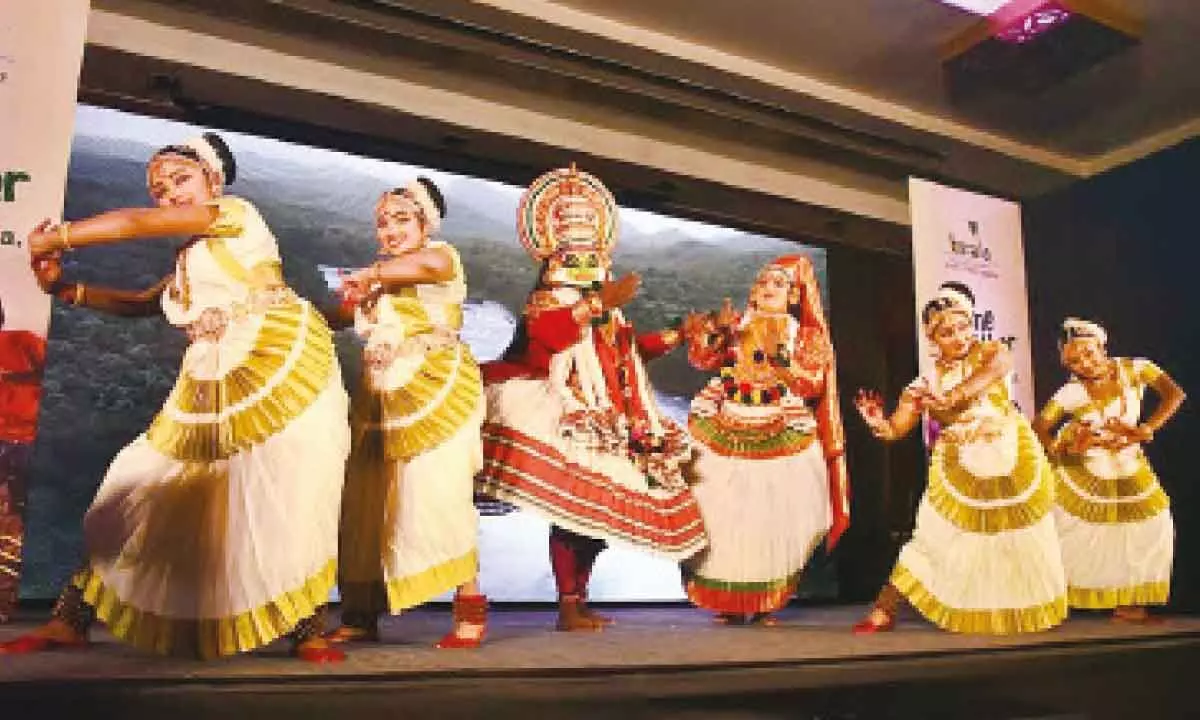 Dance forms presented during Kerala Tourism Partnership Meet in Visakhapatnam on Thursday