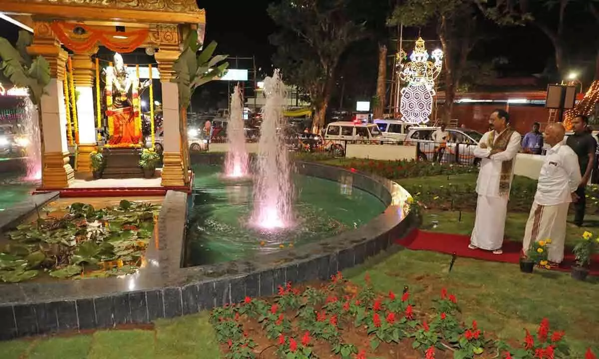 TTD chief Bhumana Karunakar Reddy inaugurates 2 gardens at Tirumala