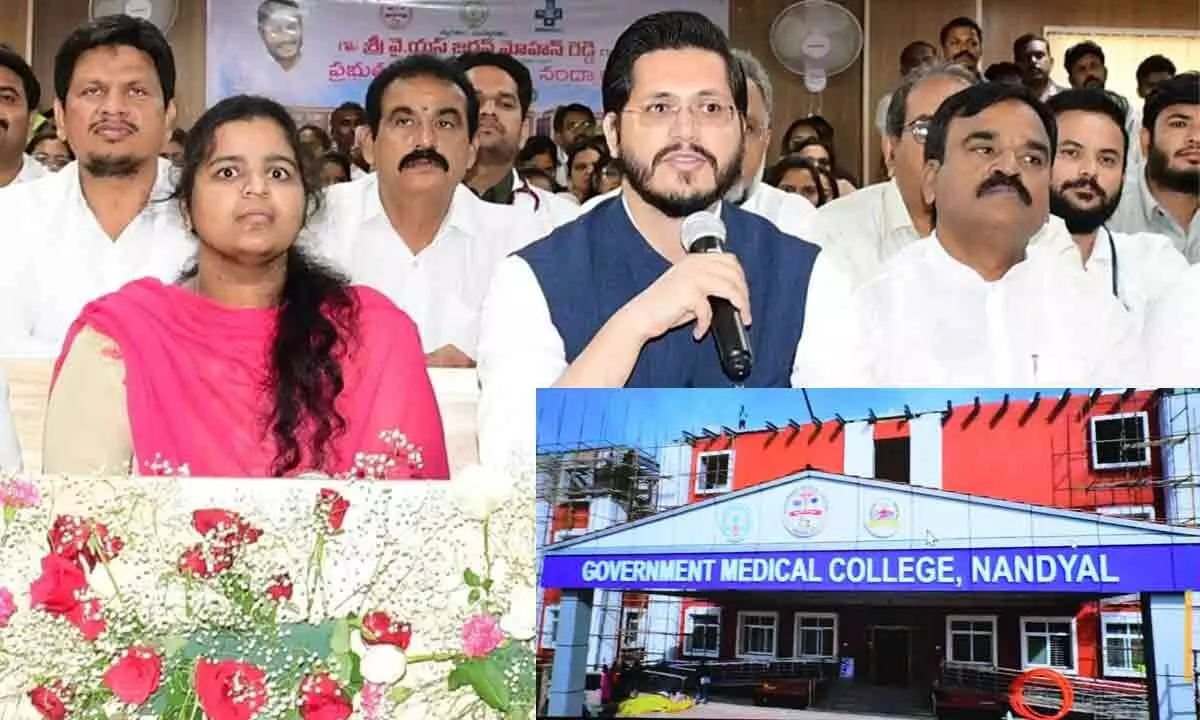 Nandyal: CM S B Amzad Basha virtually inaugurates Medical College in Nandyal