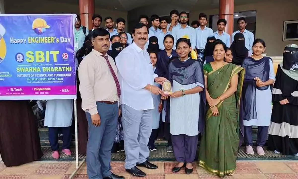 Khammam: Swarna Bharathi Institute of Science & Technology celebrates Engineer’s Day