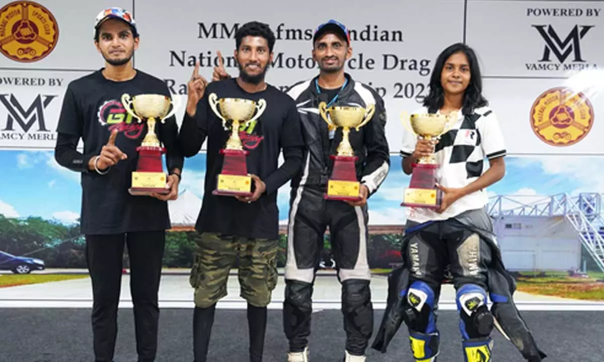National Motorcycle Drag Racing: Mohammed Arfath emerges fastest; Fazil, Shaik emerge on top