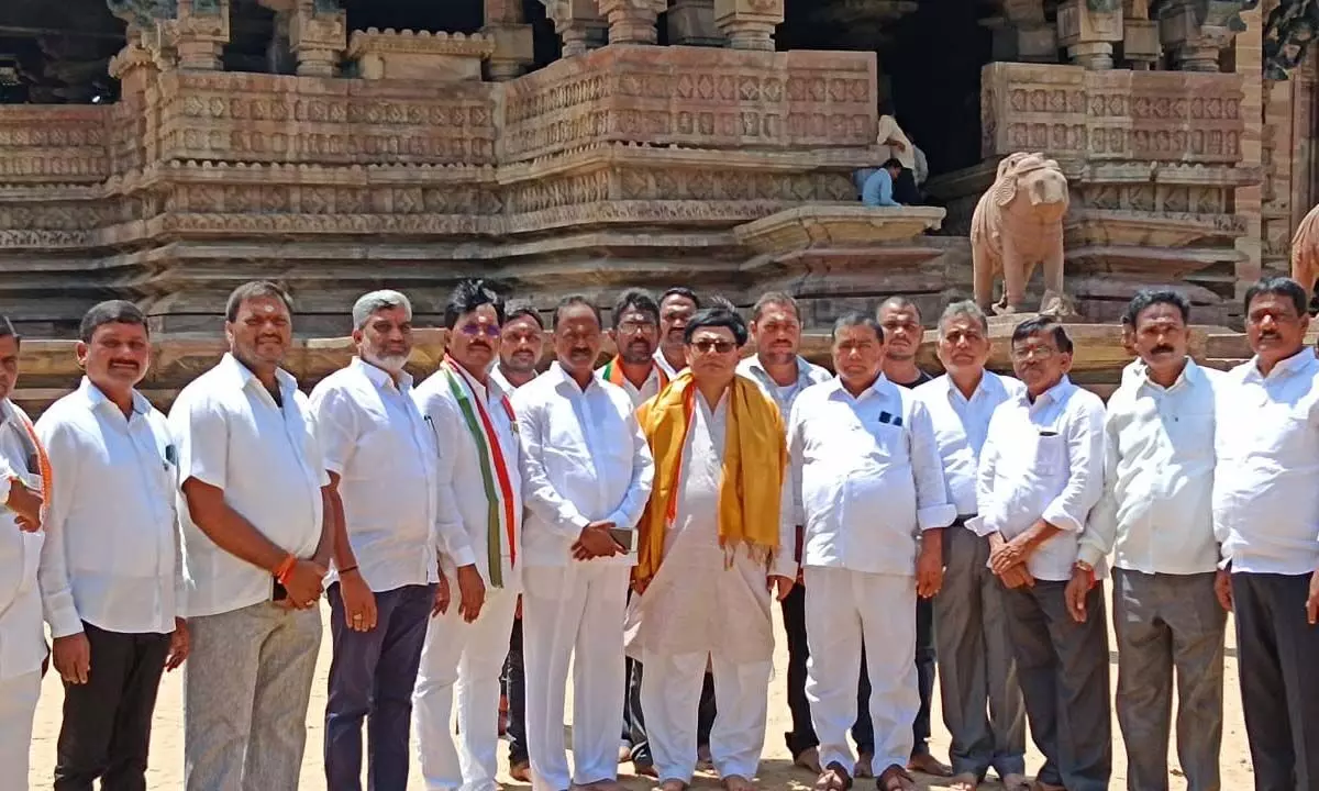 CLP leader visited Ramappa temple