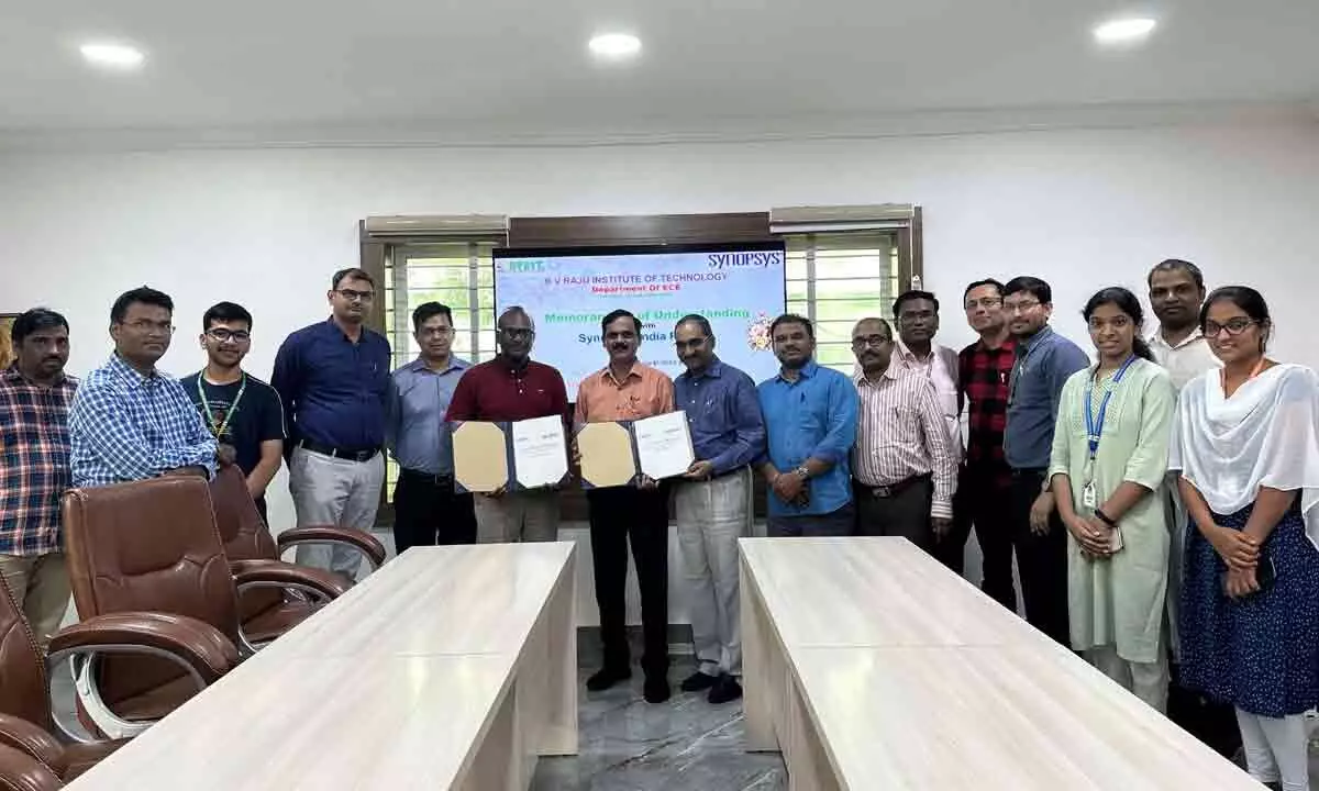 VRIT Narsapur signs MoU with Synopsys India Pvt. Ltd. for Semiconductor Collaborative Training and Research