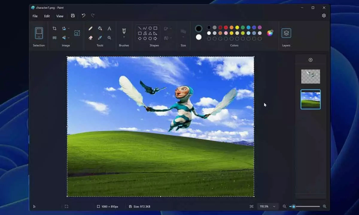 Microsoft Paint app gets two new Photoshop-like features for free
