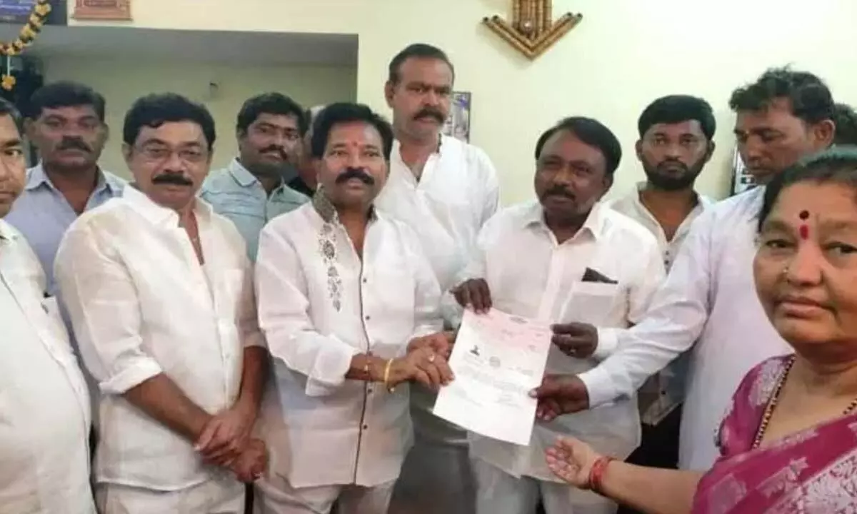 MLA VM Abraham handed out CM relief cheques to the victims