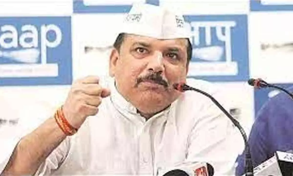 New Delhi: Women’s reservation bill just a jumla, says AAP leader Sanjay Singh