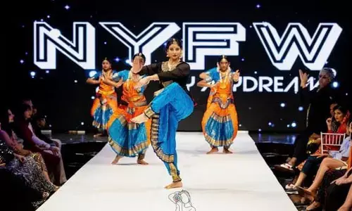 Indrani Davaluri from Hyderabad mesmerises with Bharathanatyam performance at New York Fashion Week