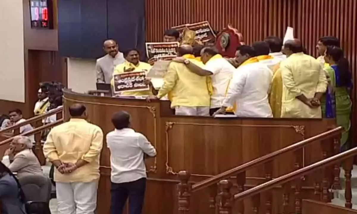 Vijayawada: N Chandrababu Naidu arrest rocks AP Assembly
