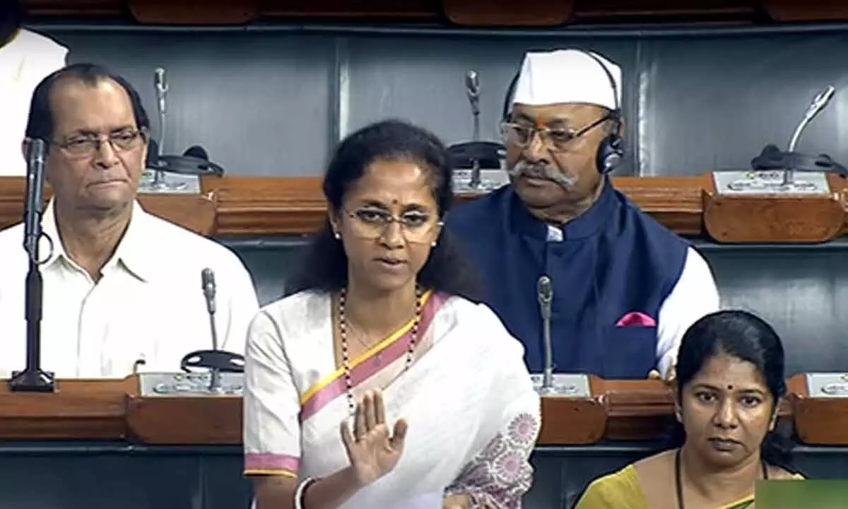 Supriya Sule gives notice of Privilege to LS Speaker against BJP MP Ramesh Bidhuri