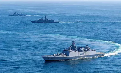 Indian Navy carries out joint wargames with Australia, Indonesia navies