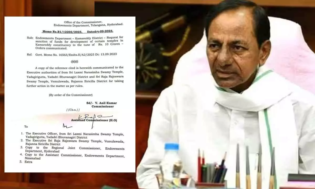 Temples ordered to transfer funds to KCR’s constituency