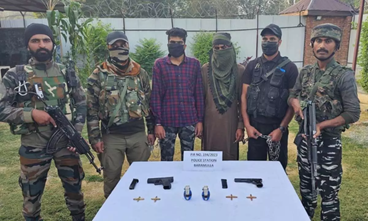 Two terrorists arrested in J&K’s Baramulla