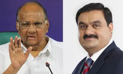 Sharad Pawar visits Adani office, residence in Ahmedabad