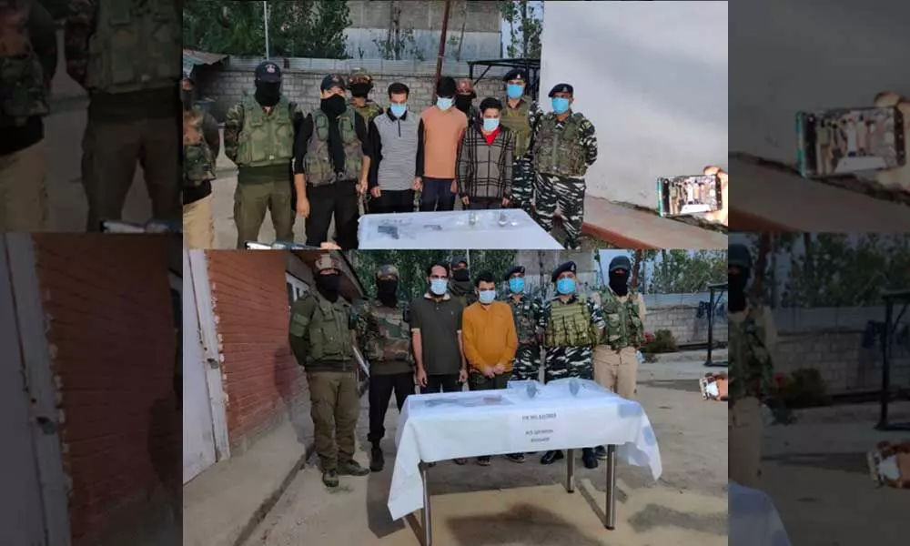 2 terror modules busted in J&K; 5 terrorists arrested