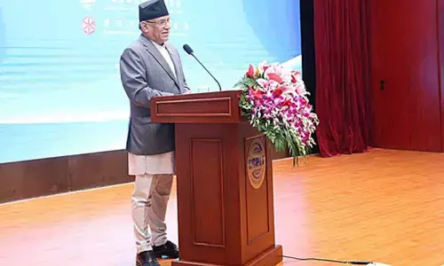 Dahal in China for Business Summit