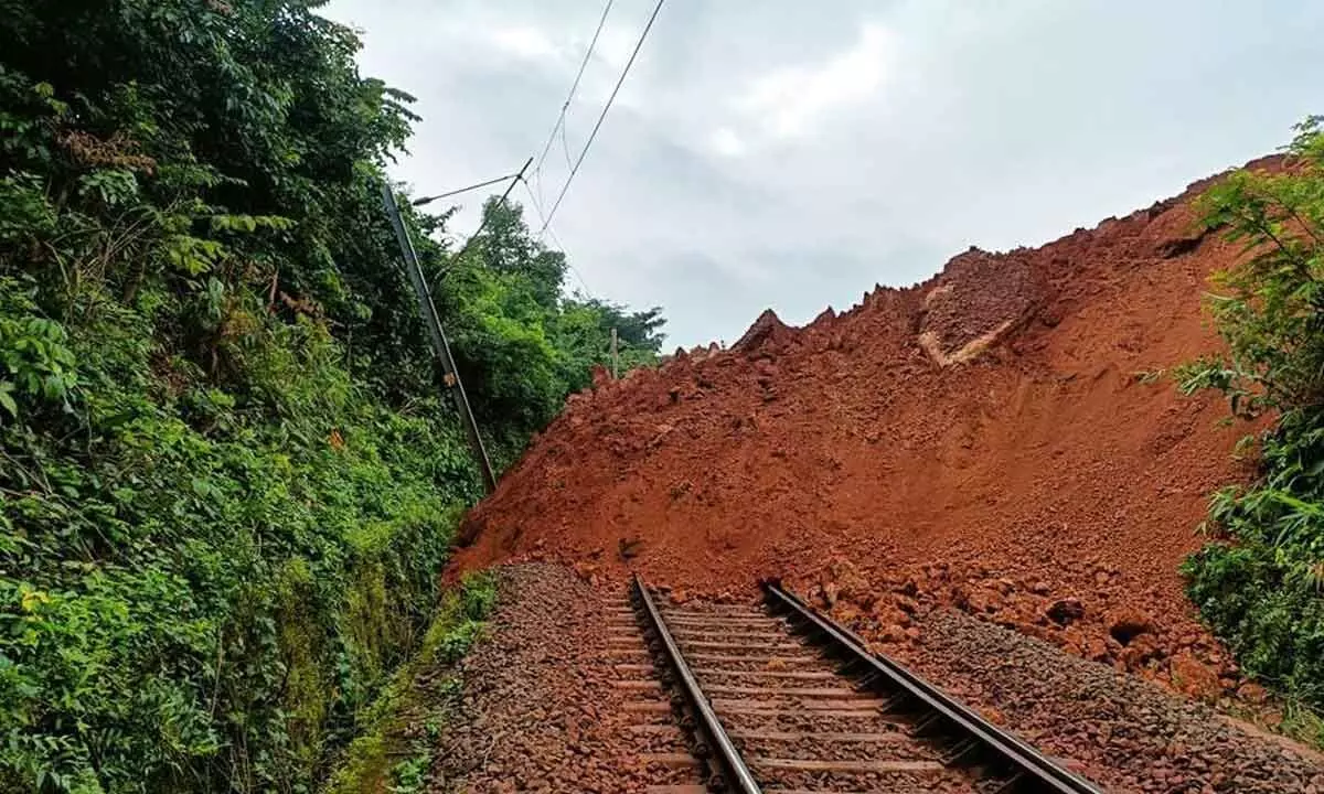 Landslide at KK line hits train movement