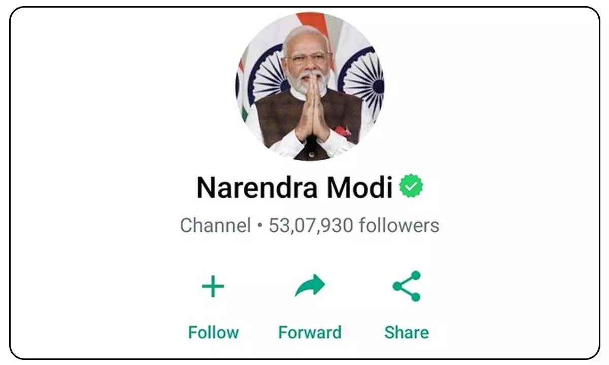 PM Modis WhatsApp community channel crosses 5mn followers mark in 6 days
