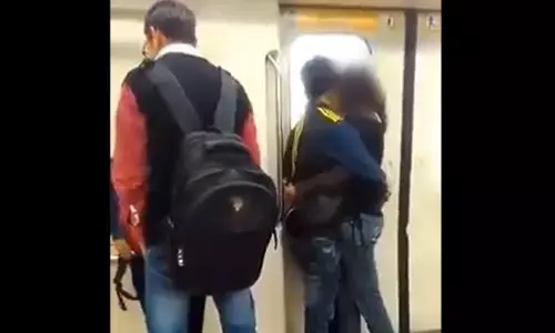 Controversy Erupts As Viral Video OF Kissing Inside Delhi Metro Spark Public Outcry