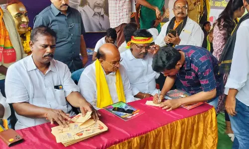 Increasing support for Naidu in the form of Post Cards