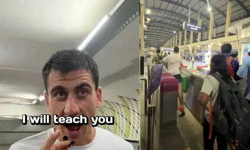 Firangi YouTuber dares to get free metro ride and records video, Criminal case filed by BMRCL