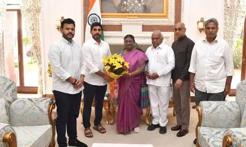 Nara Lokesh, TDP MPs meet President Draupadi Murmu, complains about the illegal arrest of Naidu