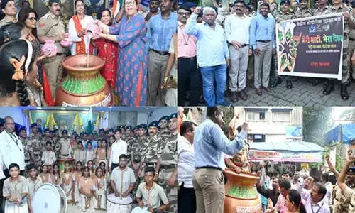 BMC-CISF organise ‘Amrit Kalash’ yatra in Mumbai