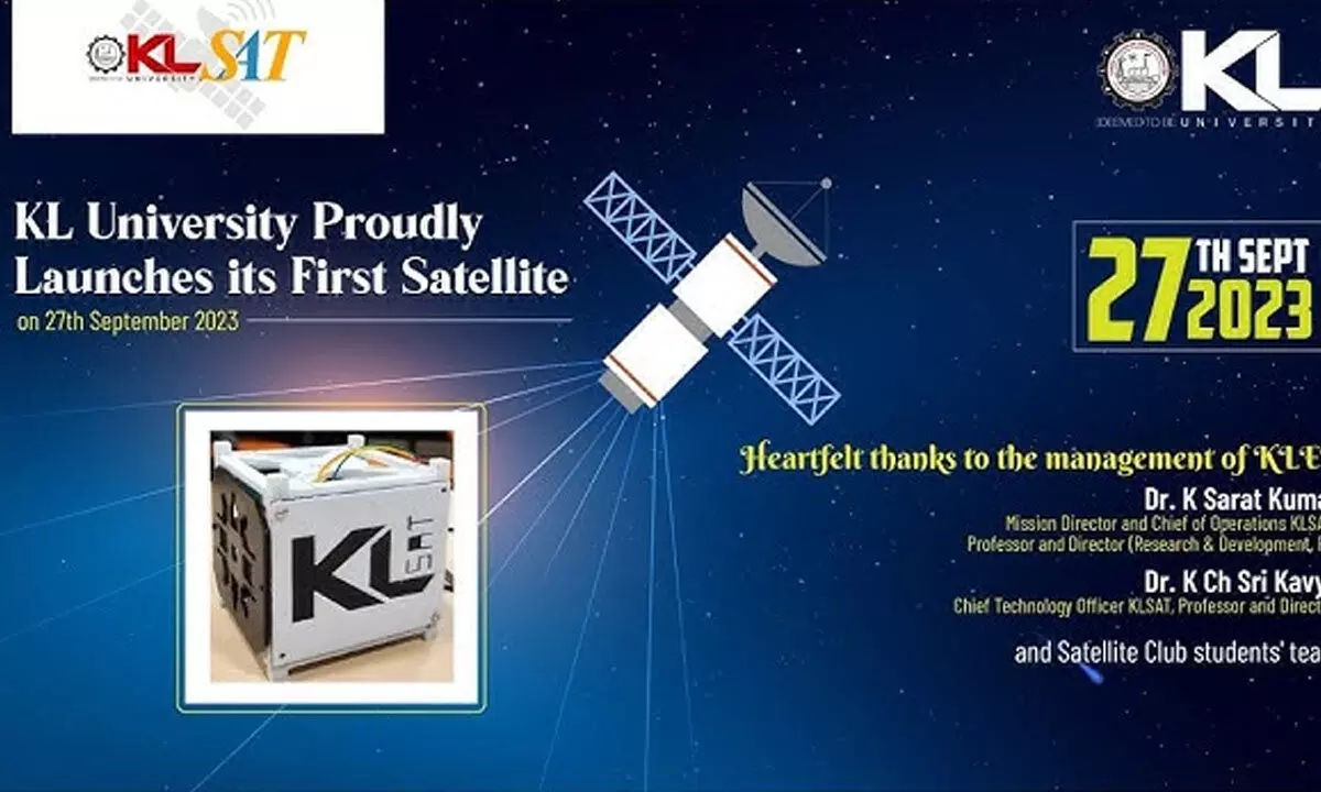 KL Deemed to be University successfully launches its First Satellite - KLSAT