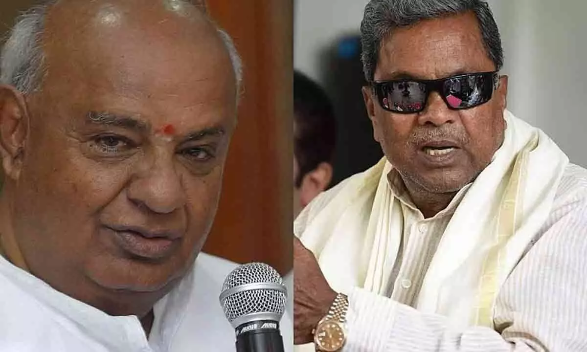 Bengaluru: Deve Gowda attacks Congress, Siddaramaiah hits back