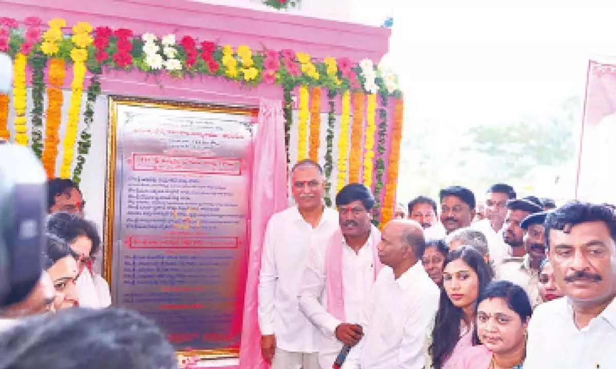 Harish Rao lays foundation for two medical colleges