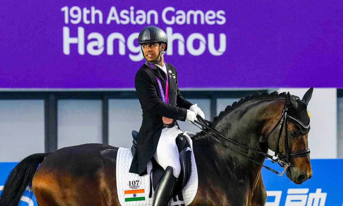 Equestrian Dressage Individual event Anush wins India's first ever