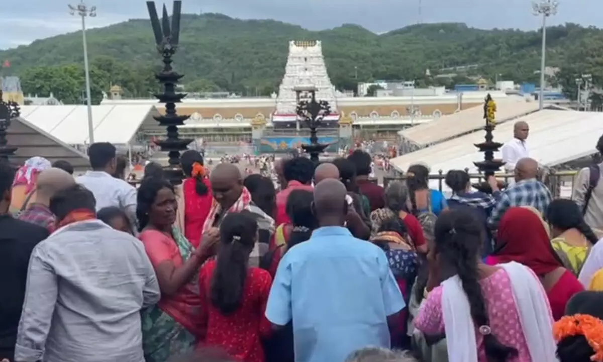 Tirupati: Surge in pilgrim rush