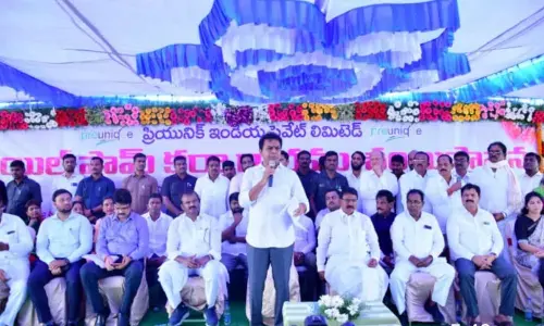 The IT minister KTR laid foundation stone at Wanaparthy district