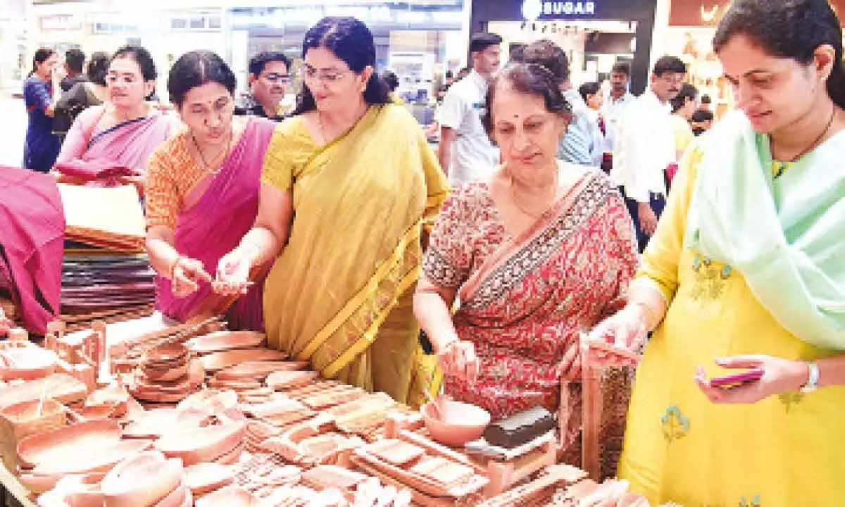 Vijayawada: Crafts Council of AP handloom bazaar inaugurated