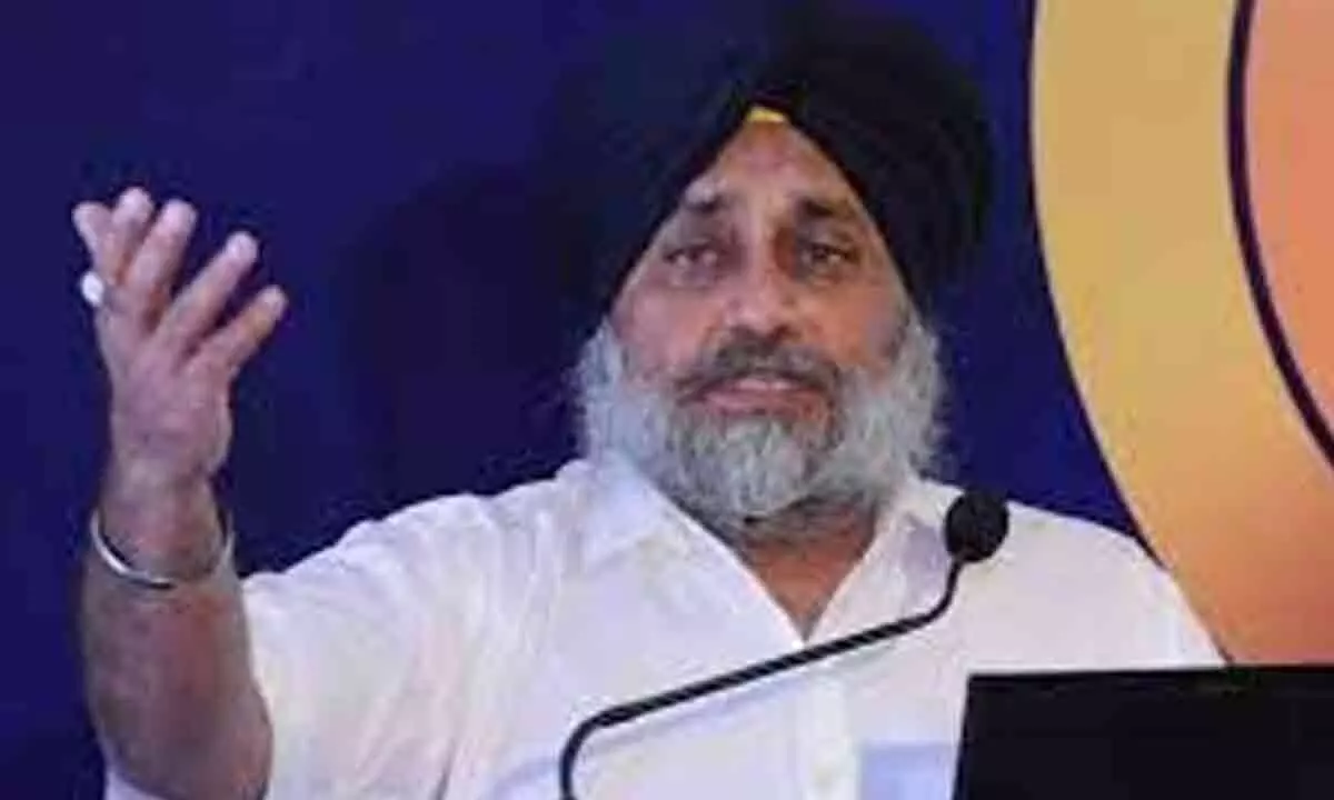 Fazilka: Punjab not releasing relief for crop loss in floods says Sukhbir Badal