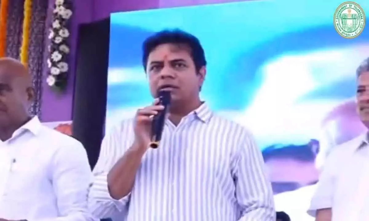 KTR lays foundation stone for Palm Oil factory in Khammam