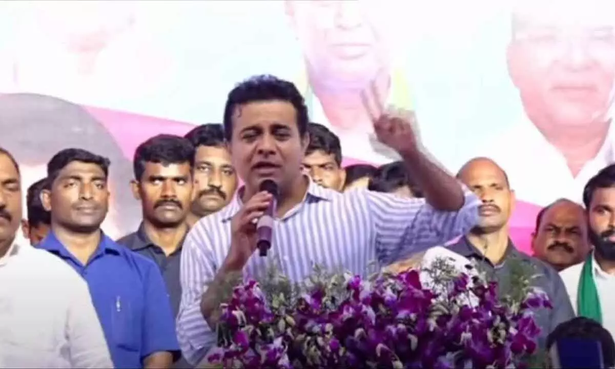 Six guarantees of Congress is like a lamp that will never work: KTR