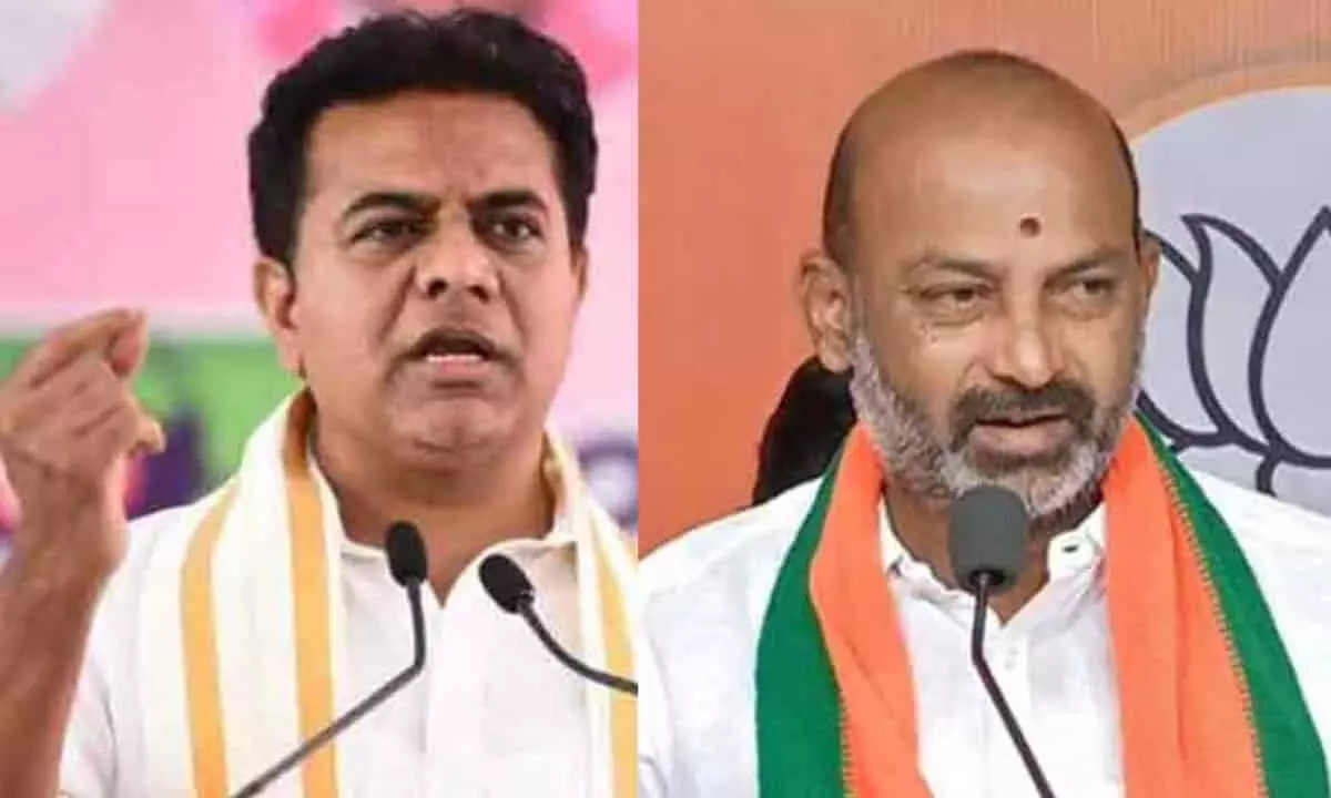 KTR, Bandi lock in twitter tiff over national tag for PRRLI project