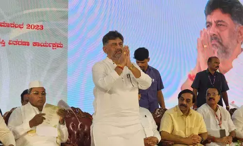 Honorable Deve Gowda, if your son repeatedly announces party dissolution and political retirement, where should the activists go?: DCM DK Shivakumar question