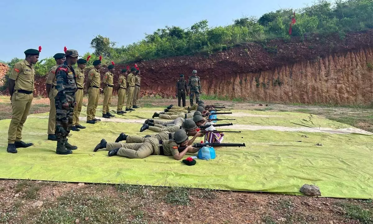 Cadets practise shooting as part during 10-day training