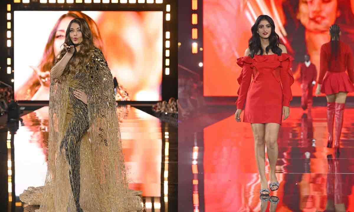 Paris Fashion Week Aishwarya Rai Bachchan, Navya Naveli Nanda walks