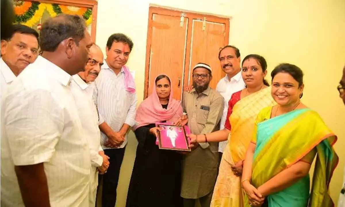 KTR distributes 2BHK houses to 3,722 beneficiaries