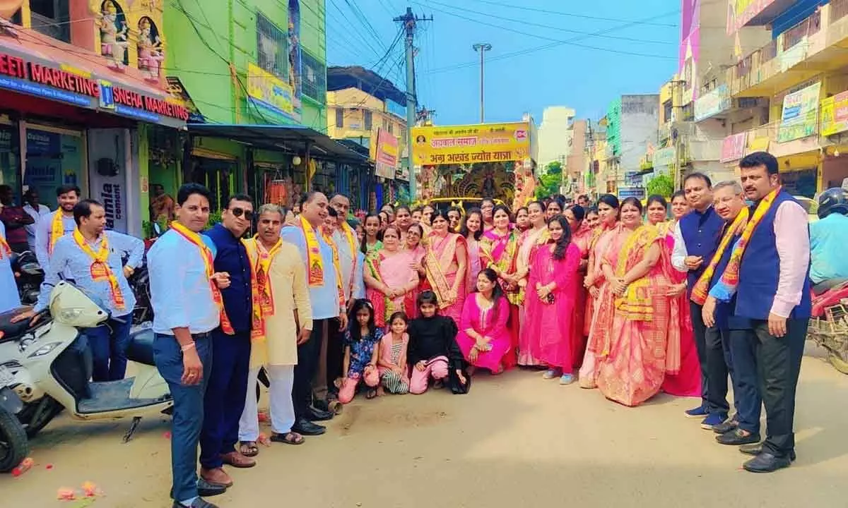 Agra Akhand JyotRath Yatra reaches many districts in Telangana